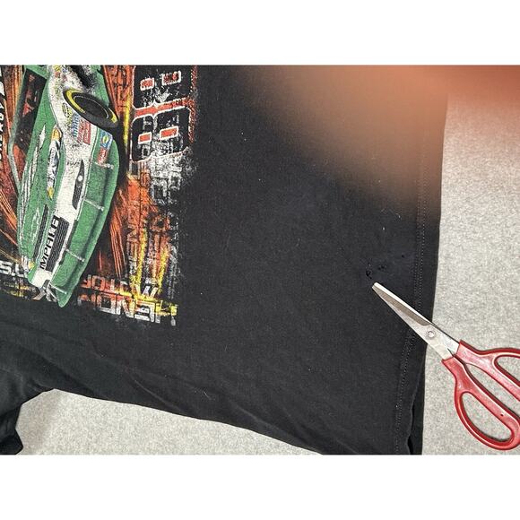 Nacsar Dale Earnhardt Jr T shirt Mens Large Big Graphic #88 Amp Energy Vtg Black - Picture 11 of 11